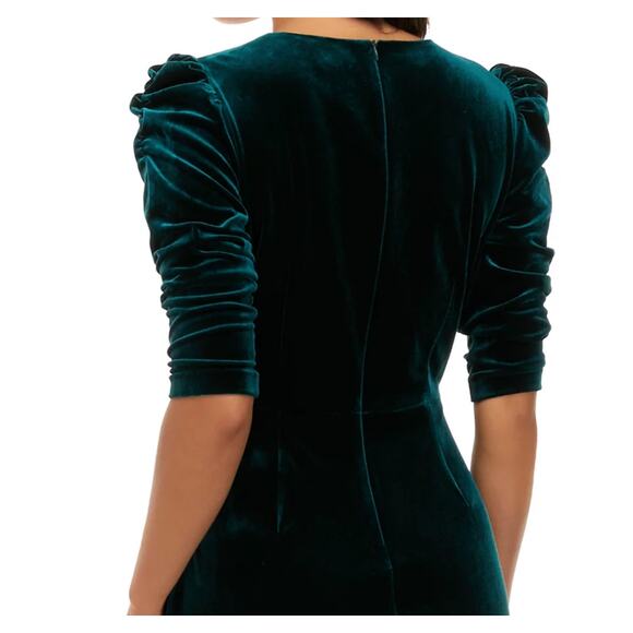 Vince Camuto Ruched Velvet Shirred Sheath Bodycon Dress | 10, Black NEW $148 - Picture 10 of 10